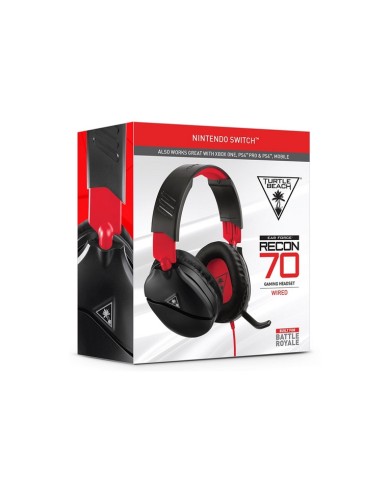Cuffie Gaming Turtle Beach Recon 70N, Wired, Flip-to-Mute