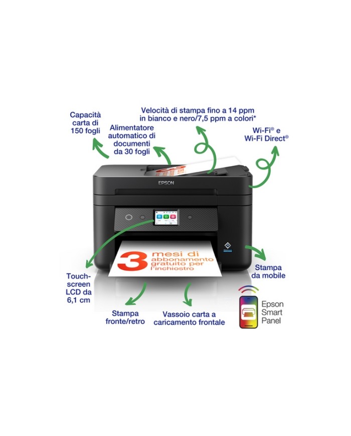 Epson Epson WorkForce WF-2960DWF stampante multifunzione A4 getto d'inchiostro (s