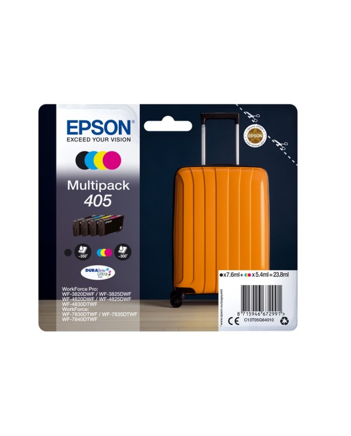 Epson Multipack 405, 4 Colori DURABrite, Originale