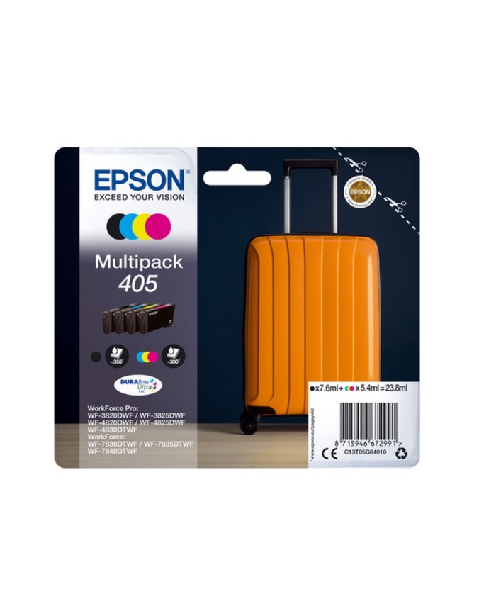 Epson Multipack 405, 4 Colori DURABrite, Originale