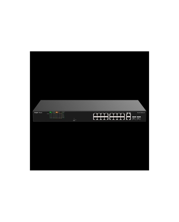 Switch Reyee RG-ES118FGS-LP PoE, 16 Porte Fast Ethernet 120W
