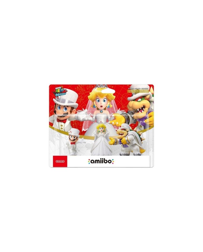 Amiibo Super Mario Odyssey Pack 3 in 1 Mario/Peach/Bowser