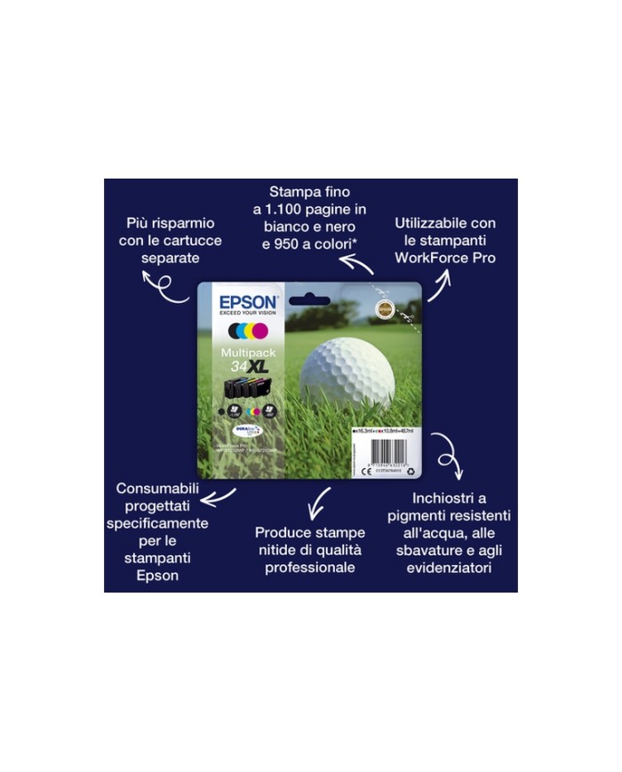 Epson Inchiostro magenta singolo DURABrite Ultra Pallina da golf 34