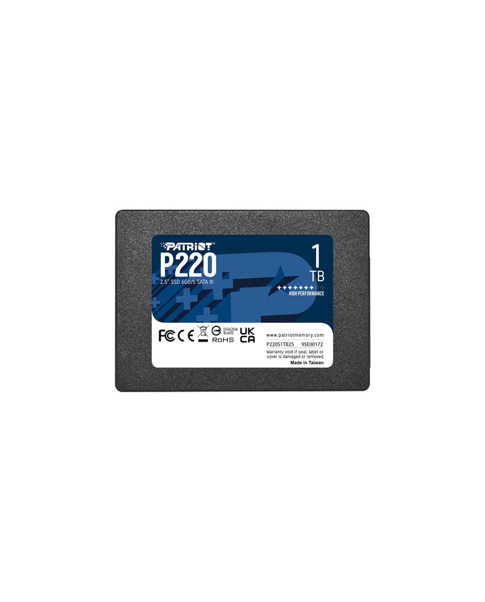 PATRIOT SSD INTERNO P220 1TB 2,5" SATA 6GB/S R/W 500/500