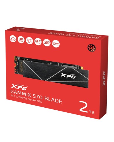 ADATA SSD GAMING INTERNO S70 BLADE PCIe Gen4x4 M.2 2280 2TB