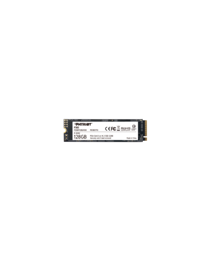 PATRIOT SSD INTERNO P300 128GB M.2 PCIE R/W 1600/600 GEN 3X4