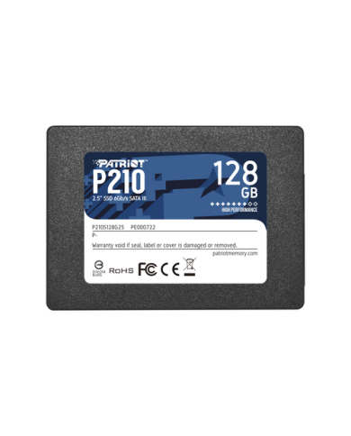 PATRIOT SSD INTERNO P210 128GB 2,5 SATA 6GB/S R/W 450/430