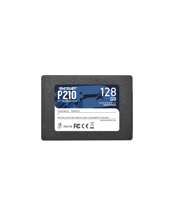PATRIOT SSD INTERNO P210 128GB 2,5 SATA 6GB/S R/W 450/430