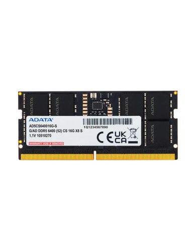 ADATA RAM CSO-DIMM 16GB DDR5 6400MHZ 1.1V