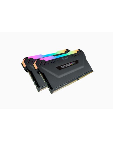 CORSAIR RAM VENGEANCE RGB PRO 32GB 2X16GB DDR4 3200 PC4-25600 C16 1.35V DESKTOP MEMORY - BLACK