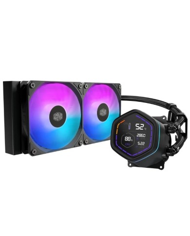 COOLER MASTER DISSIPATORE A LIQUIDO  ML CORE NEX DIGITAL 240 BLACK ARGB VENTOLE 2x 120MM DISPLAY LED