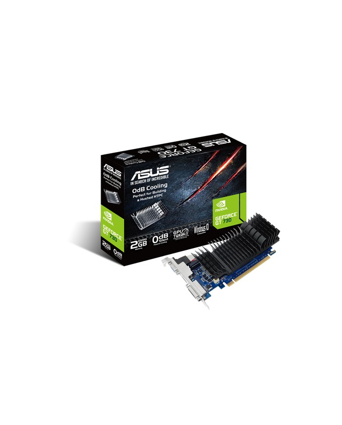 ASUS VGA GEFORCE GT 730, GT730-SL-2GD5-BRK, 2GB GDDR5, VGA/DVI/HDMI, 90YV06N2-M0NA00